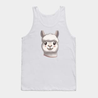 Cute Llama Drawing Tank Top